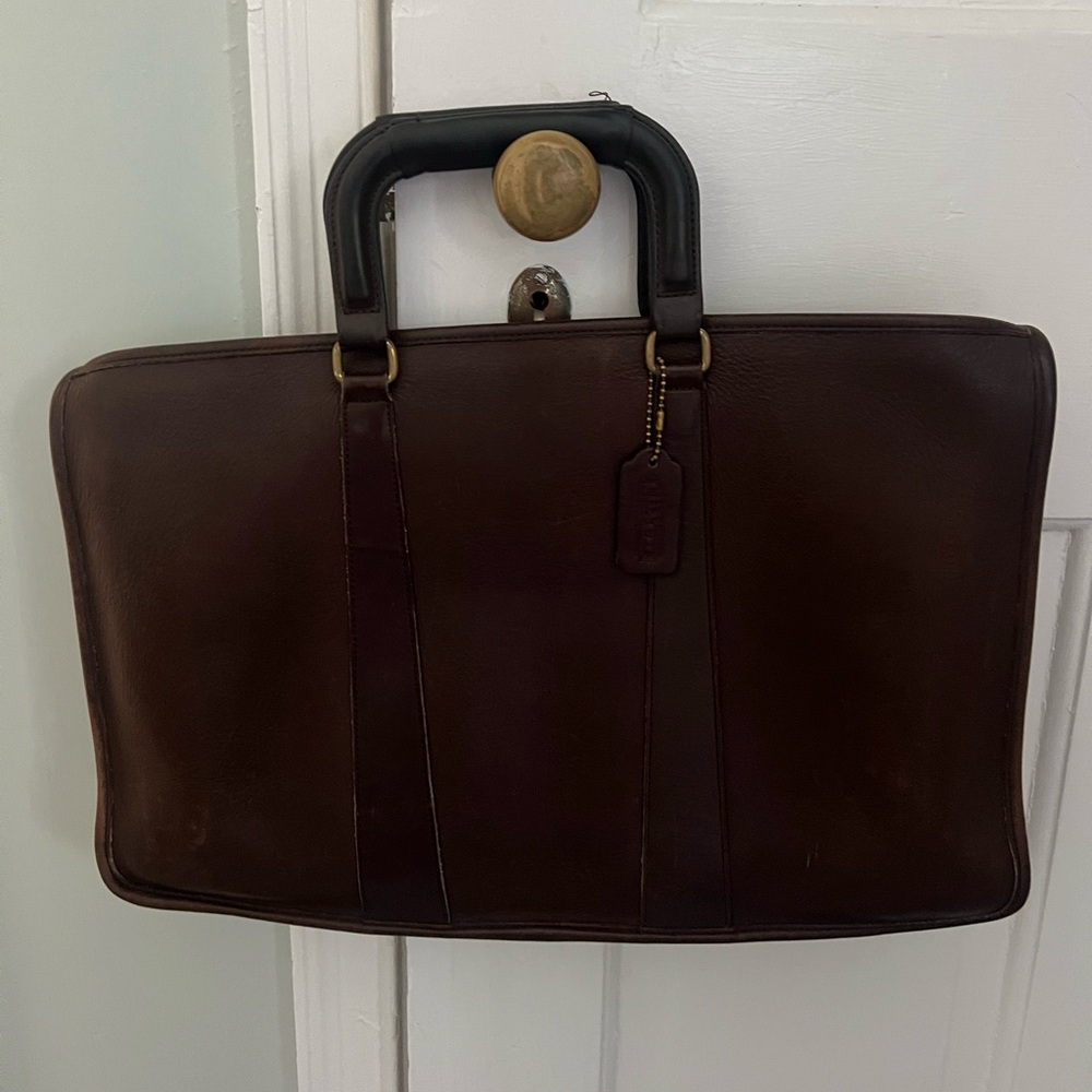 Vintage Brown Coach Briefcase